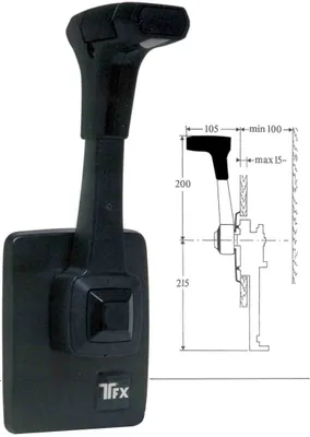 Produktbild von Einhebel-Fernbedienung B80/T, Seitenmontage, nur mit Trimm