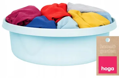 Produktbild von Hoga Kunststoffschüssel Rund 9L Lebensmittelecht Blau
