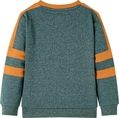 Produktbild von vidaXL Kinder-Sweatshirt Dunkelgrün Melange 92