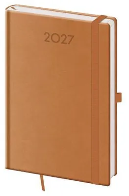 Image de Agenda hebdomadaire A5, gamme Print Plus, couleur marron naturel (DPL420-23-27)