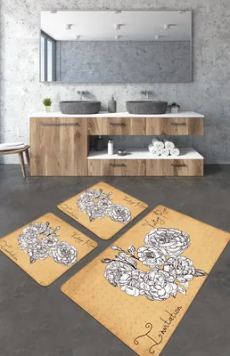 Produktbild von Mijolnir, Vintage- CHL4387, Beige, Badematten, 700 gr/m², 100% Samtstoff
