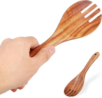 Produktbild von Vielseitige Salatgabel als Küchenutensil mit langem Griff, 10 Zoll, leicht zu reinigen
