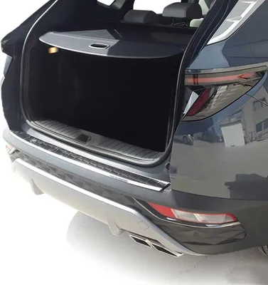 Immagine prodotto di Protezione paraurti per Hyundai Tucson 2020-2025 Bordo smussato in acciaio inox cromato lucido