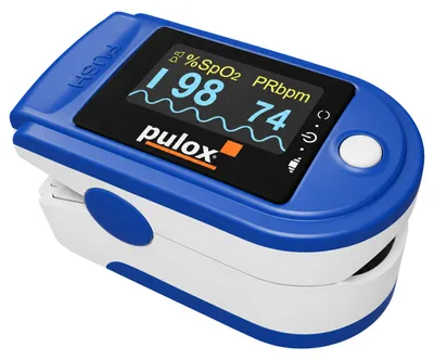 Produktbild von Pulox PO-200A Solo - Finger-Pulsoximeter in Blau