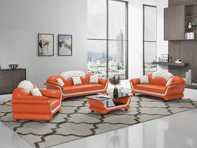 Produktbild von Sofagarnitur Modern Sofas Orange JVmoebel