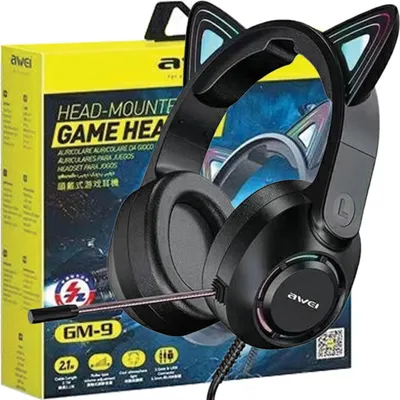 Obrázok produktu pre Herný headset Awei GM-9, čierny