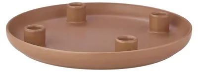Produktbild von Blomus Kerzenhalter -VELA- Farbe Amber Brown Größe L Form rund Ø 27 cm, 67153, Shop Exclusive