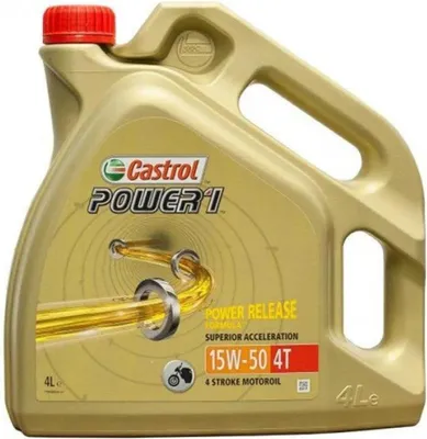 Produktbild von Castrol Power1 4t 15w-50 Motoröl 4l Golden Golden One Size