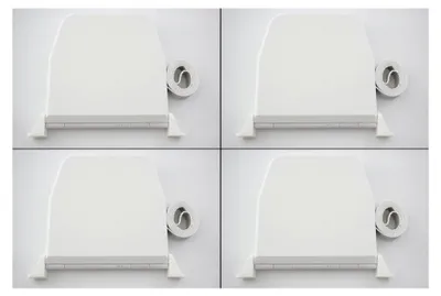Produktbild von 4x Gurtwickler von Selve in Weiß mit Scharniersystem und 5m Gurt für Rollläden