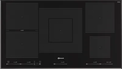 Produktbild von Bauknecht BT 1090 BA, Schwarz, Integriert, 90 cm, Keramik, Glas, 5 Zone(n)