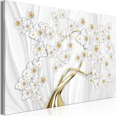 Produktbild von Modernes Wandbild b-B-0561-b-a (120x80 cm) - 1 Teilig Bilder Fotografie auf Leinwand Foto Bild Dekoration Wand Bilder Kunstdruck BLUMEN BAUM