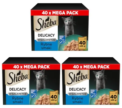 Zdjęcie produktu dla Sheba Delicacy Rybne Smaki w Galaretce 120x85g Mokra Karma Dla Kota