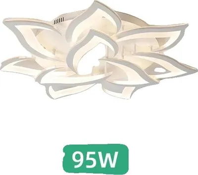 Immagine prodotto di Lampadario a soffitto, telecomando, illuminazione dimmerabile, bianco 10 luci, APP con RC dimmerabile