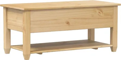 Produktbild von vidaXL Couchtisch mit Schubladen Corona 100x48x45 cm Massivholz Kiefer