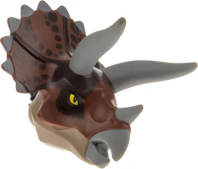 Produktbild von 1x Lego Tier Dinosaurier Kopf Triceratops beige Jurassic World TriHeadc01pb01