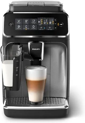 Produktbild von Philips Kaffeevollautomat Series 3200 Kaffeevollautomat Klassischer Milchaufschäumer Display, Kaffeeautomat Cafemaschine Kaffeemaschine mi Mahlwerk