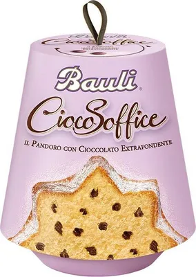 Produktbild von Bauli Pandoro CiocoSoffice mit Schokoladentropfen und Puderzucker 750g
