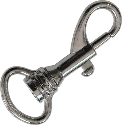 Produktbild von 5 x Karabiner Metall Karabinerhaken, silberfarben, verschiedene Größen