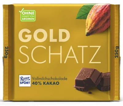 Immagine prodotto di Ritter SPORT 5219243002 Ritter SPORT Goldschatz Schokolade 250,0 g