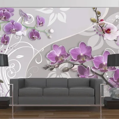 Produktbild von Vlies Tapete  Top  Fototapete  Wandbilder XXL  300x210 cm  ABSTRAKT BLUMEN ORNAMENT ORCHIDEE 10110906-32