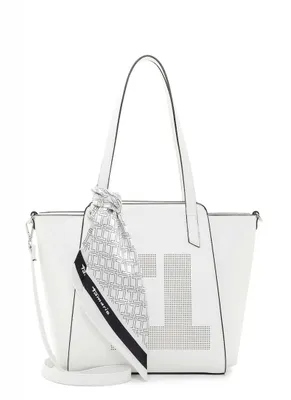 Produktbild von Tamaris Damen Shopper 2in1 Umhängetasche mittelgroß Lasercut Tuch Lana 32041, Farbe:Weiß