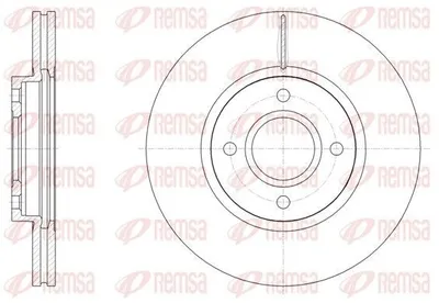 Produktbild von 2x REMSA Bremsscheibe 61502.10 vorne für FORD Fiesta Mk6 Schrägheck (JA8 JR8)