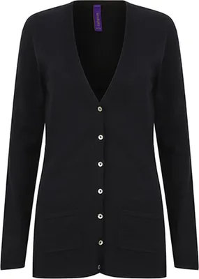 Immagine prodotto di Henbury H723 | Cardigan da donna con bottoni a V - Colore: Navy - Taglia: XL