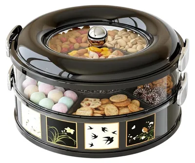 Imagen del producto de Caja para snacks de doble capa, ideal para organizar