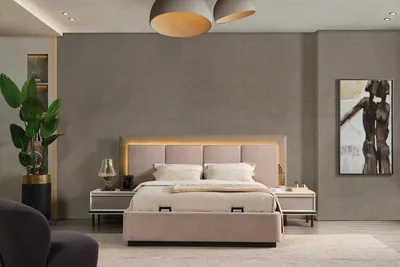 Produktbild von Schlafzimmer Set Bett 2xNachttische Schminktisch  Luxus neu 5tlgDesign