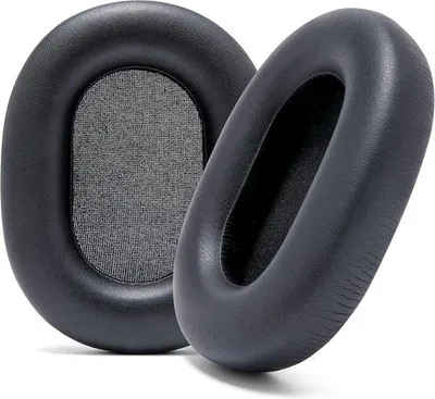 Productafbeelding van Oorkussens voor Sony WH-1000XM5 hoofdtelefoon met zacht eiwitleer, traagschuim, zwart