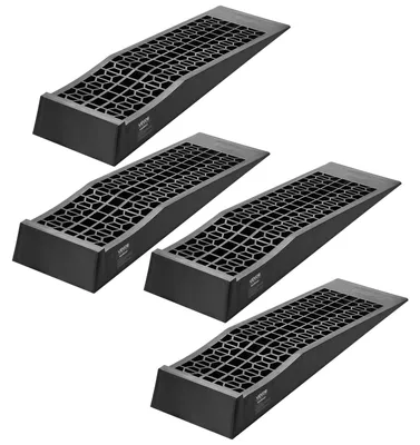Image de VEVOR Rampe de voiture, 4 PCs, rampe d'accès portable à profil bas pour voiture, capacité de 9072 kg, hauteur de levage de 65 mm, pour vidange, inspection et réparation de véhicule à châssis bas