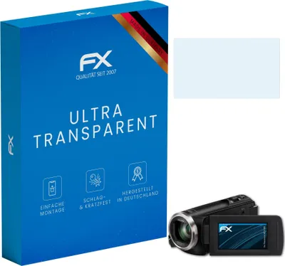 Produktbild von atFoliX 4050512164796, Transparent, Panasonic, HC-V180, Klare Bildschirmschutzfolie, Kratzresistent, Glänzend