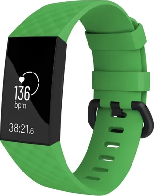 Produktbild von Strap-it Fitbit Charge 4 Armband Silikon (Grün) - Große: S/M