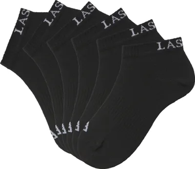 Produktbild von LASCANA ACTIVE Sneakersocken Damen Sportsocken, Kurzsocken ohne Frottee Laufsocken 6 -teilig 6x schwarz Größe 35/38