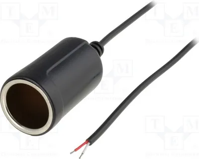 Produktbild von 1x Adapterbuchse für KFZ-Zigarettenanzünder Leitung 2m 5A A13-23A Stromversorgung