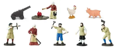 Obrázok produktu pre Safari Ltd Jamestown Settlers TOOB, 3 rok / roky, Jamestown Settlers, Viacfarebný