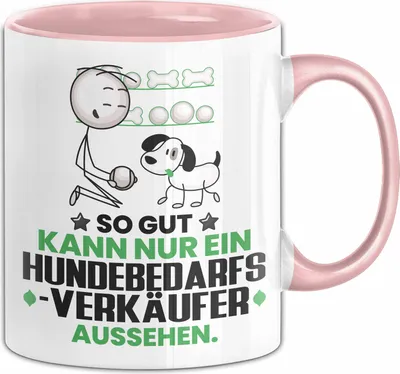 Produktbild von Hundebedarfsverkäufer Geschenk Tasse So Gut Kann Nur Ein Hundebedarfsverkäufer Aussehen Geschenkidee Kaffee-Becher (Rosa)