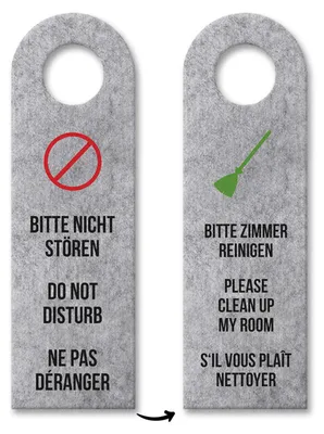 Produktbild von 10x Bitte nicht stören - Bitte Zimmer reinigen Türhänger Türanhänger Türschild
