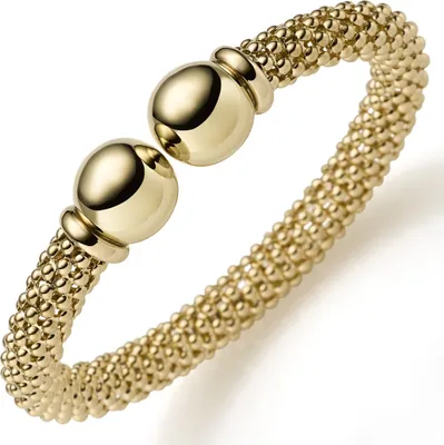 Produktbild von Himbeer Armspange Armband Armschmuck aus 585 Gold Gelbgold 8mm breit, oval