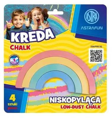 Produktbild von ASTRAFun, Straßenmalkreide "Regenbogen", 4 Stück, verschiedene Farben, 330022006