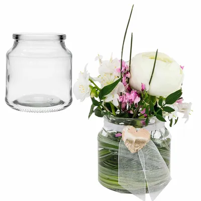 Produktbild von 12 x Teelichtgläser H 7 cm - für kleine Teelichter - kleine Windlichter aus Glas für die Tischdeko
