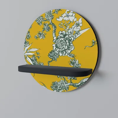 Imagen del producto de Estantería Redonda De Estilo Chinoiserie, Color Negro
