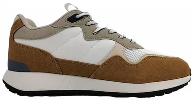 Image de Dockers par Gerli : chaussures de sport pour hommes, lacets, couleur beige, style décontracté