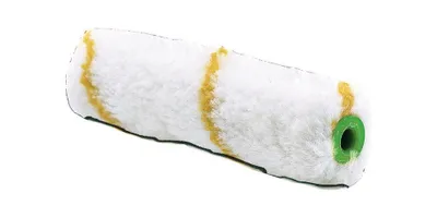 Produktbild von Nölle Profi Brush Kleinflächenwalze Gelbfaden, 10 cm, 12 mm Florhöhe | 1 Stück