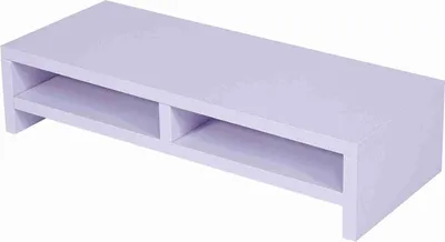 Produktbild von Stolní stojan na monitor, LCD TV, stojan na notebook, stojan na počítačovou obrazovku, police, kancelářský stůl, fialovo-bílý