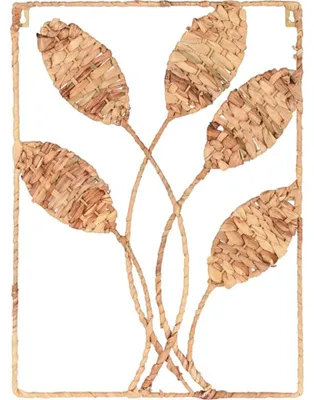 Produktbild von Home Styling Wanddekoration Blätter Schilf 50x35cm
