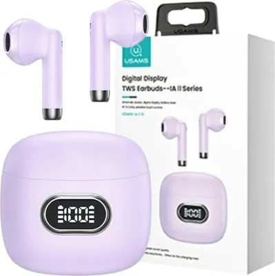 Image de Casque Bluetooth Usams 5.3 Tws Ia Iiseries Wireless Purple/Purple Bhuiaii03 (Usams-Iaii15)