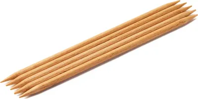 Produktbild von Lana Grossa - Strumpfstricknadel Holz Buche 20cm 6.0mm