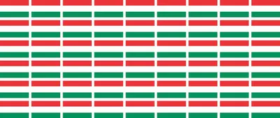 Produktbild von Mini Aufkleber Set - Pack glatt - 20x12mm - selbstklebender Sticker - Fahne - Ungarn - Flagge / Banner / Standarte fürs Auto, Büro, zu Hause und die Schule - 54 Stück