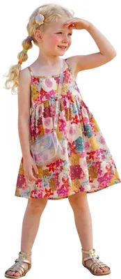 Productafbeelding van Currero Jurk Meisjes Bloemen 1 7-8Y